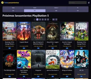 Todo Lanzamientos screenshot