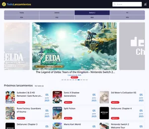 Todo Lanzamientos screenshot